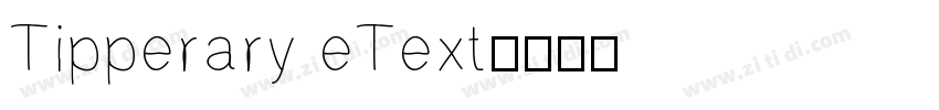 Tipperary eText字体转换